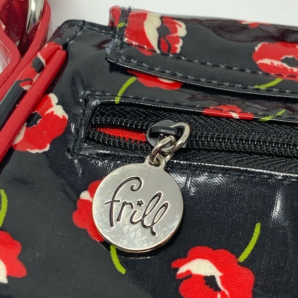 Vera Bradley Frill Glossy Poppy Fields Bag - Picture 7 of 10